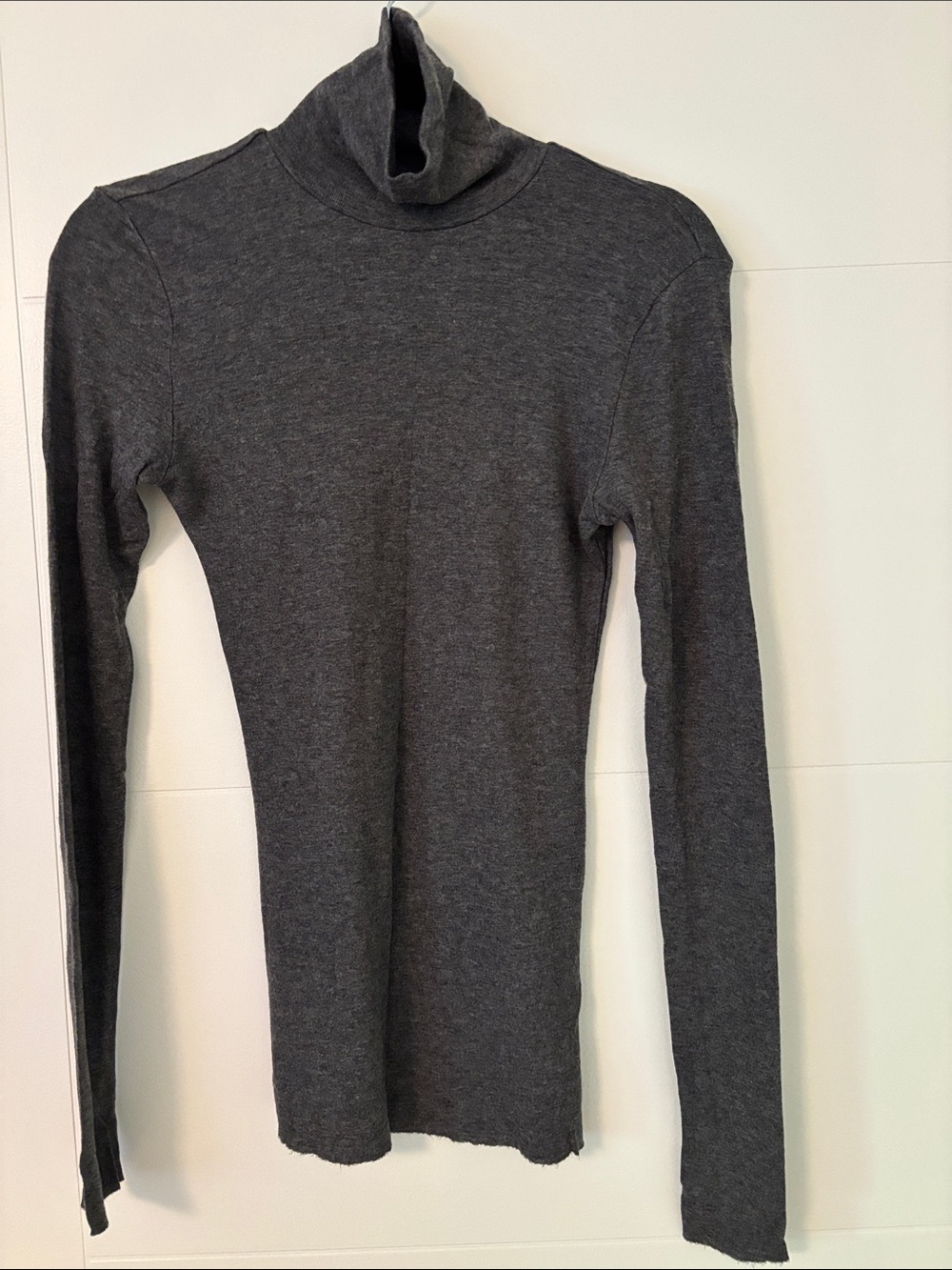 Aritzia Dark Charcoal Gray Turtleneck Sweater